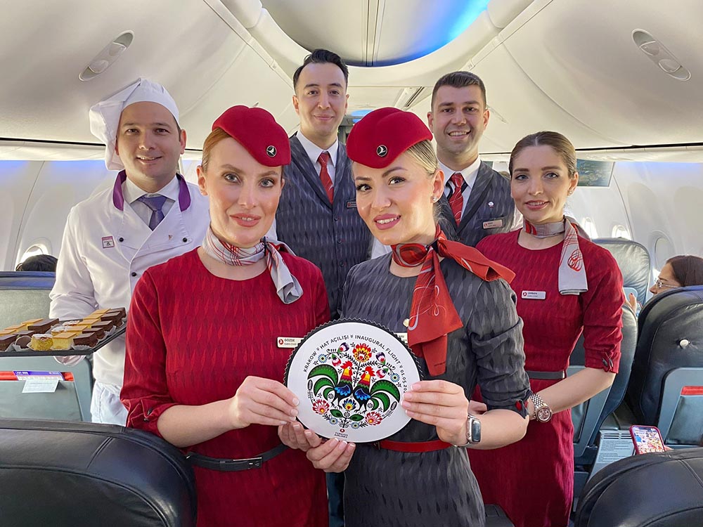 After Warsaw, Turkish Airlines starts flights to Krakow in Poland