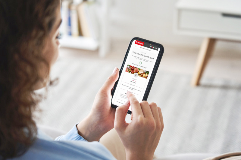 How to preorder meal onboard Emirates airline flights