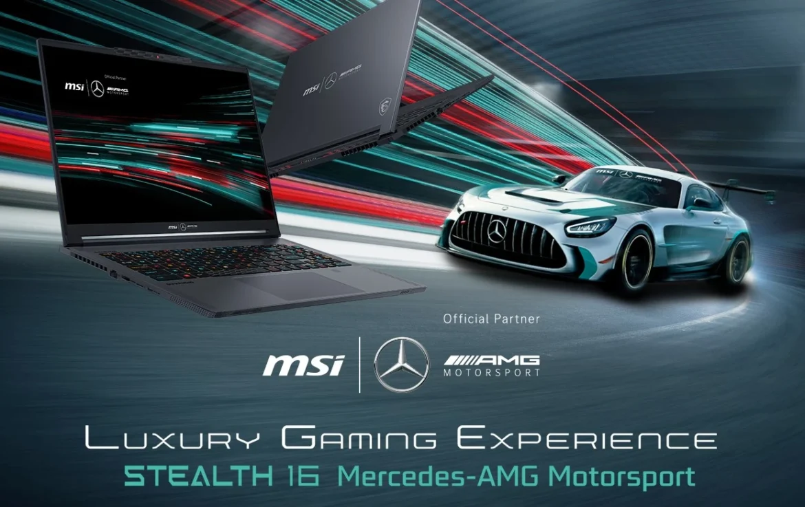 MSI Stealth 16 Mercedes-AMG Motorsport laptop MSI Stealth 16 Mercedes-AMG Motorsport gaming laptop