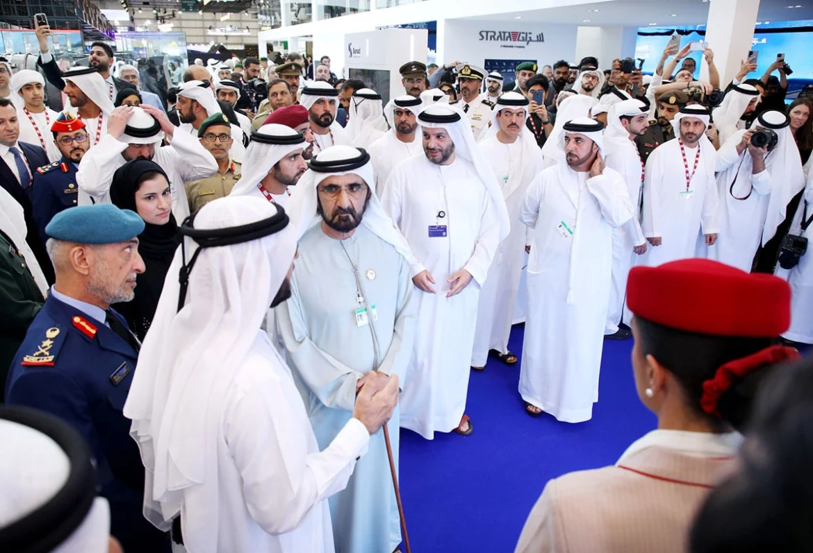 Dubai royals at airshow 2023 Dubai Royals visit Emirates airline pavilion at Dubai Airshow