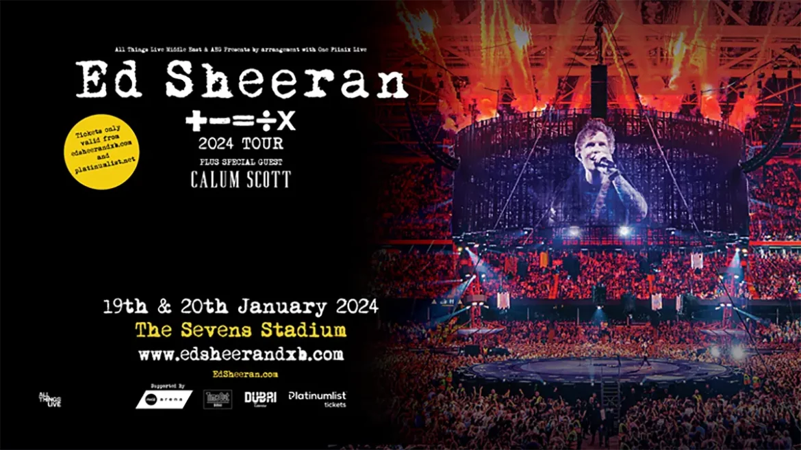 Ed Sheeran concert in Dubai