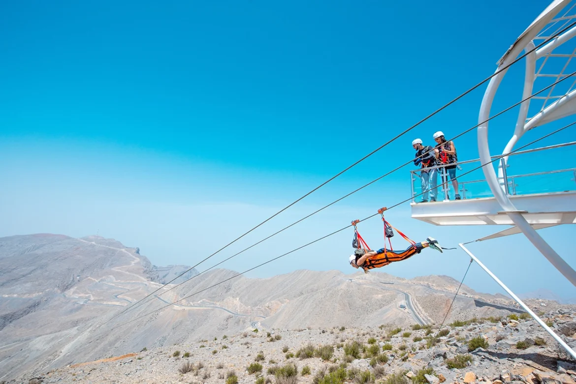 Jais Adventure Park: Jais zipline world longest in ras al khaimah
