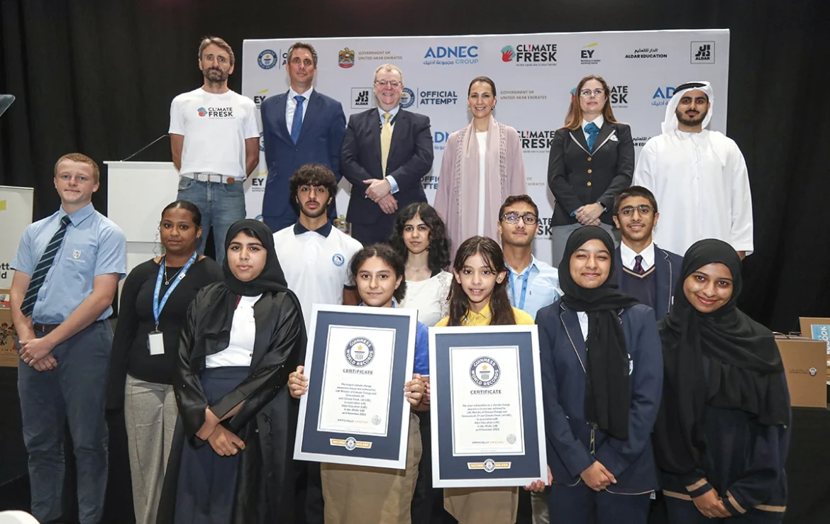 UAE students enter Guinness World Records