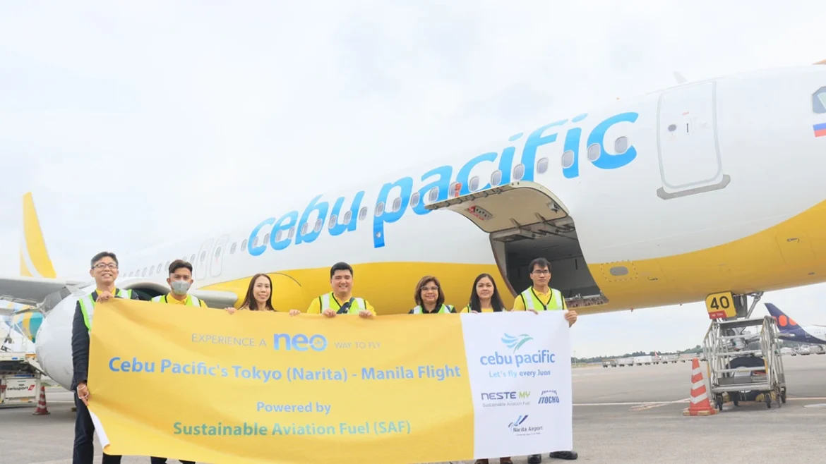 Cebu Pacific operates Narita to Manila flight using sustainable aviation fuel