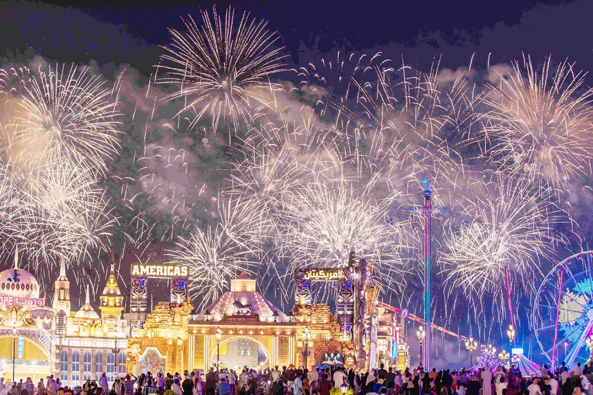 New Year Eve at Global Village S28 (1) (2) Global village Dubai New Year fireworks