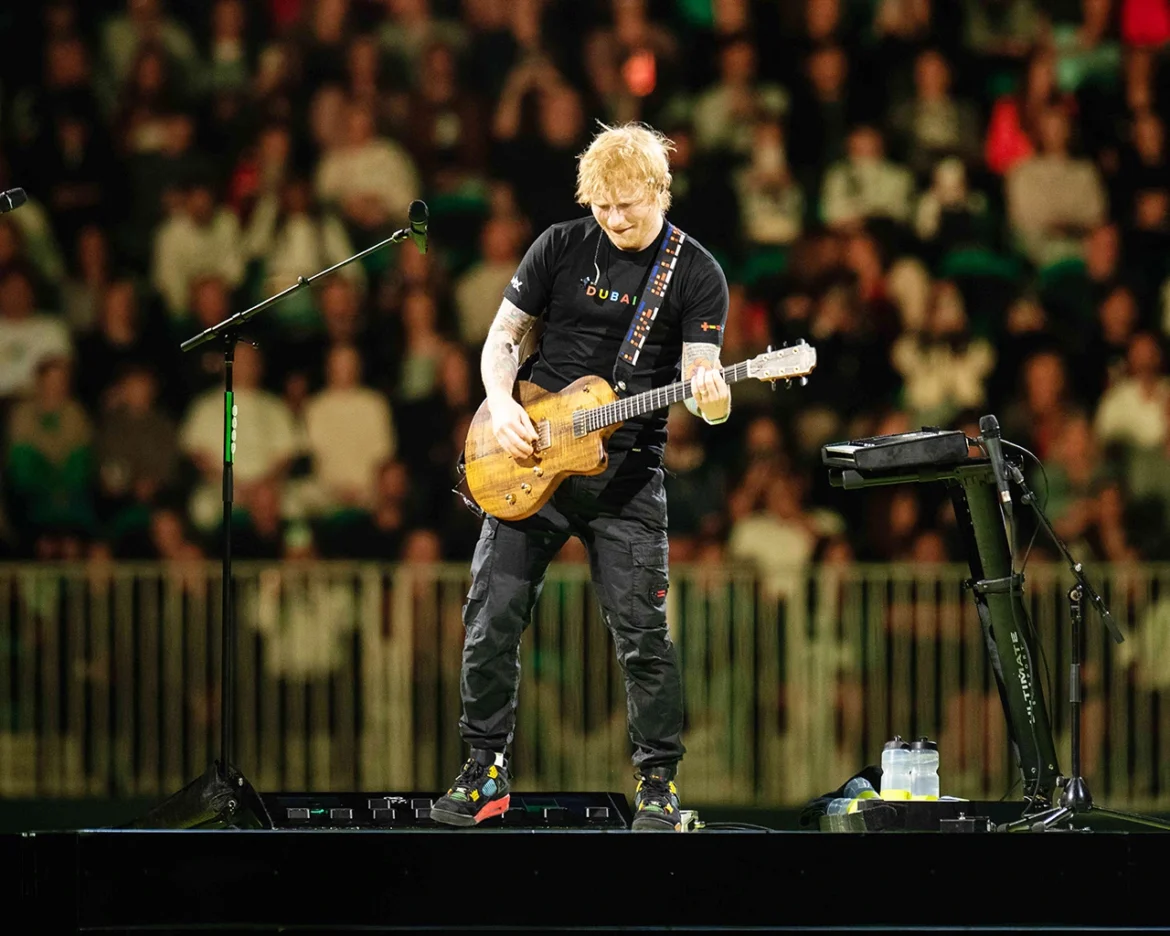 Global superstar Ed Sheeran performing in the round in Dubai for the first time Ed Sheeran enthrals more than 60,000 fans in Dubai