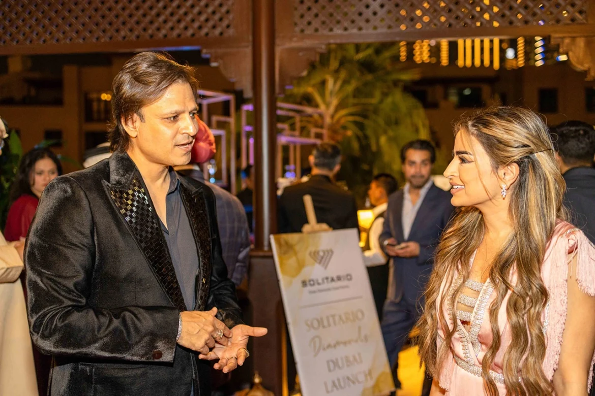 Vivek Oberoi and Safa Siddiqui at the launch Solitario Diamonds in Dubai