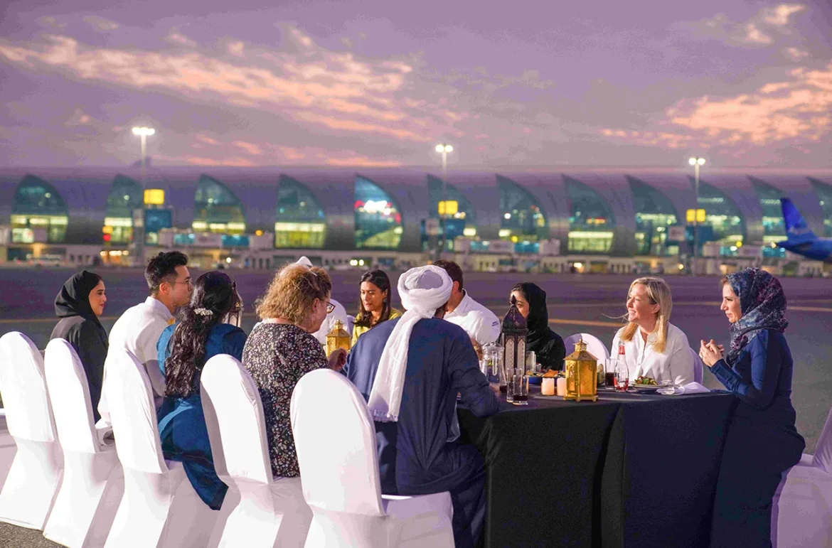Iftar Table 2 Dubai airport hosts first-ever Iftar on runway