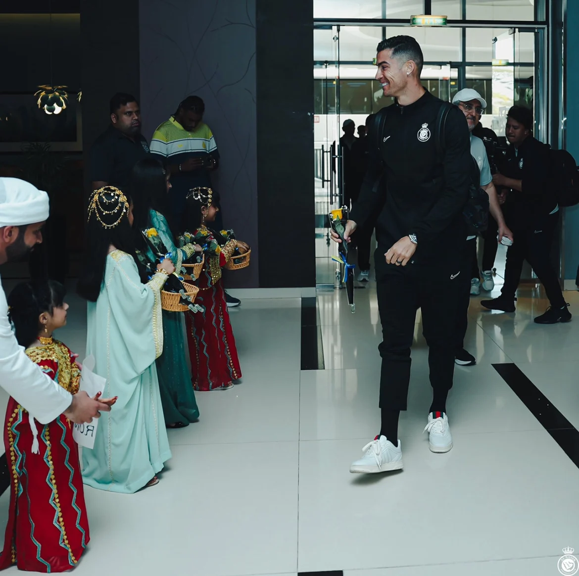Cristiano Ronaldo arrives in the UAE