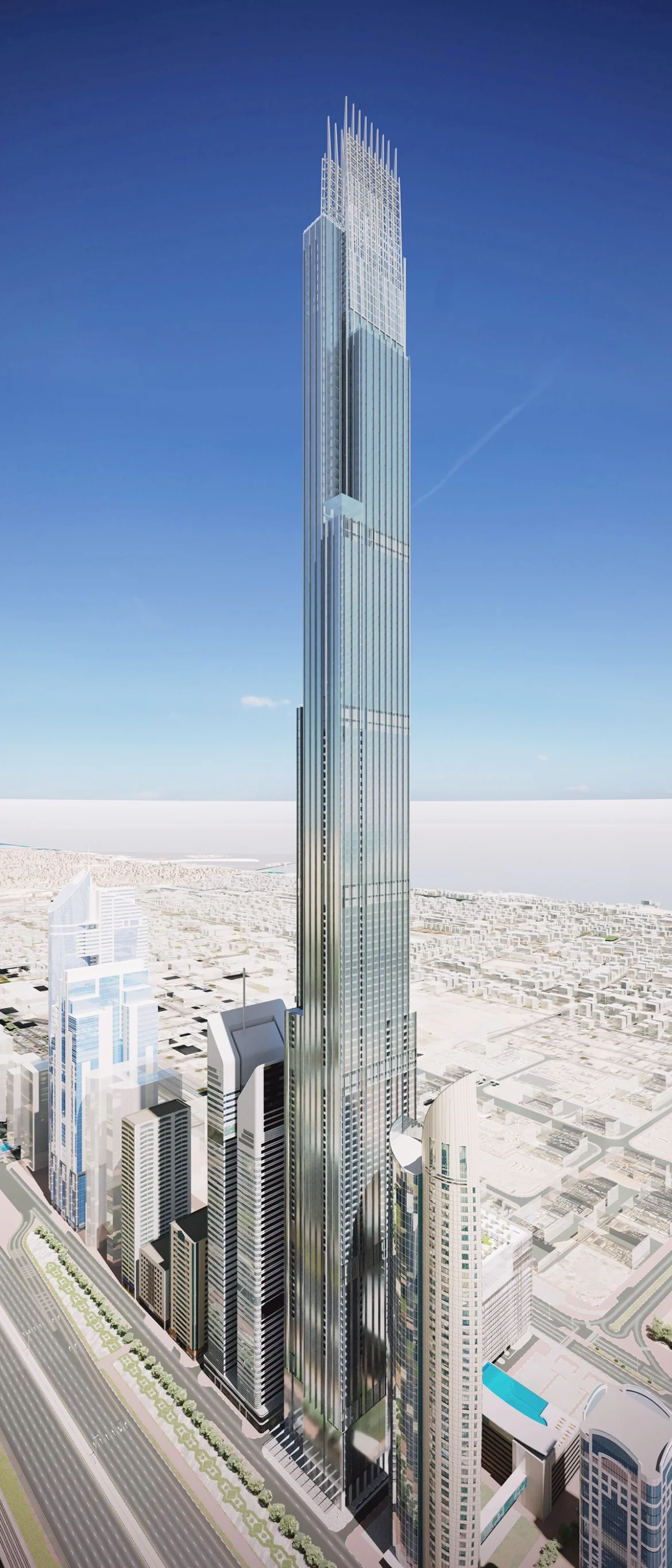 Dubai's Burj Azizi height
