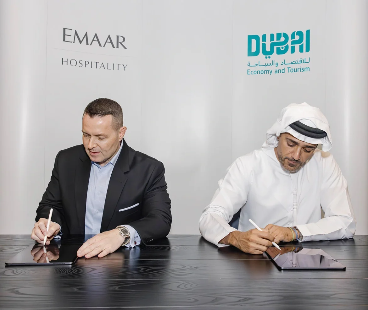 His Excellency Issam Kazim, CEO, DCTCM and Mark Kirby, Head of Emaar Hospitality Group (2) tourism experience in Dubai