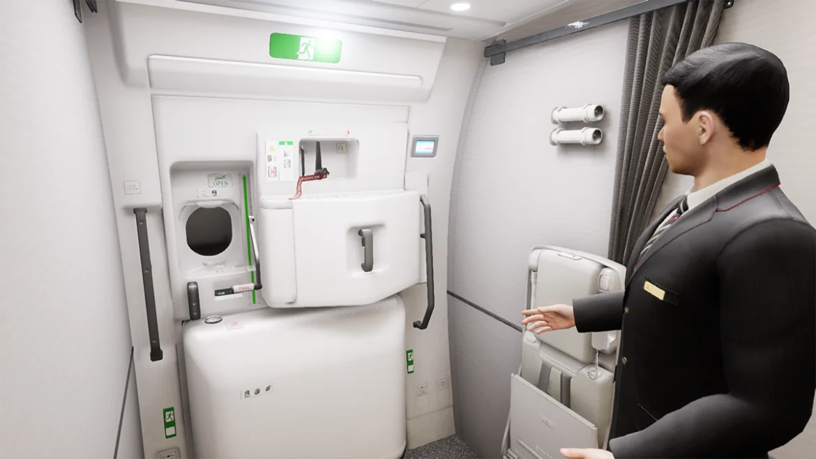 Emirates cabin crew steps into the virtual world for safety training
