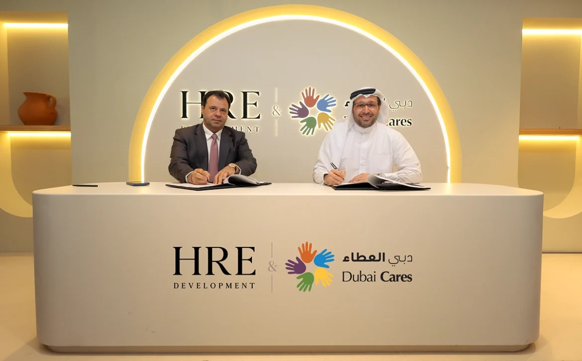 HRE & Dubai Cares signing HRE Development commits Dhs30 million to Dubai Cares for children’s education