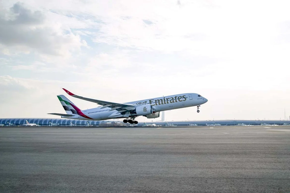 Emirates A350 Dubai to Edinburg Emirates A350 operates first flight from Dubai to Edinburgh