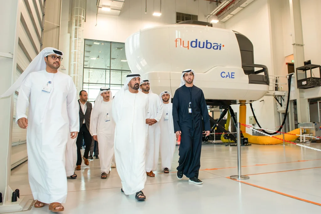 Sheikh Ahmed visits flydubai’s new flight training centre