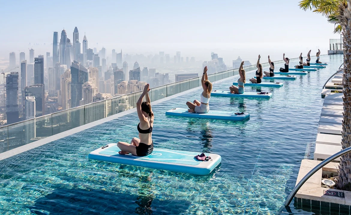 Floating Yoga & Pilates at ZETA Seventy Seven, world’s highest outdoor infinity pool_1 Floating Yoga & Pilates at ZETA Seventy Seven, world's highest outdoor infinity pool_1