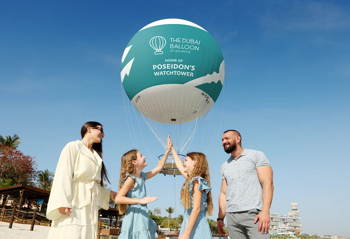 hot air balloon ride at Atlantis Palm Dubai