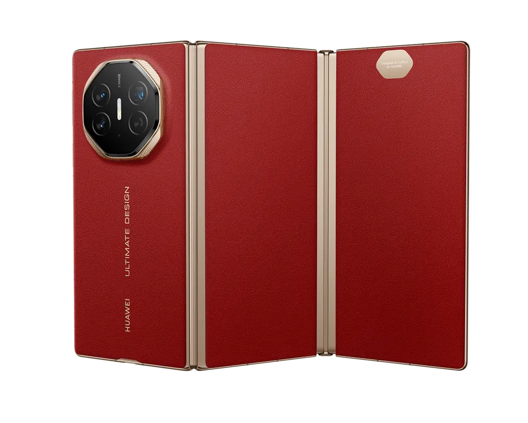 Mate XT_Product_Product ID Image_Headquarter_Product Image_GL UD_Wallpaper_Red_G_Rear 45_PNG (1) Huawei launches Mate XT 512GB in UAE at Dhs10,999
