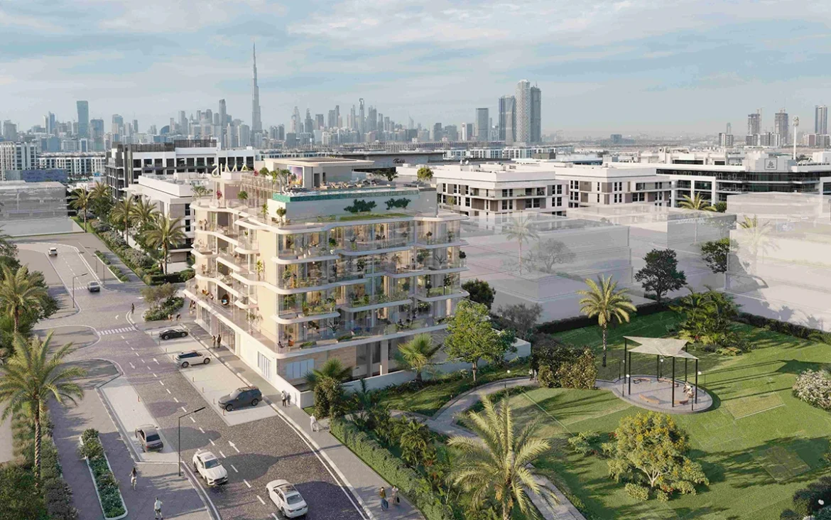 Woodland Crest in Meydan Avenue, Dubai - Aerial View