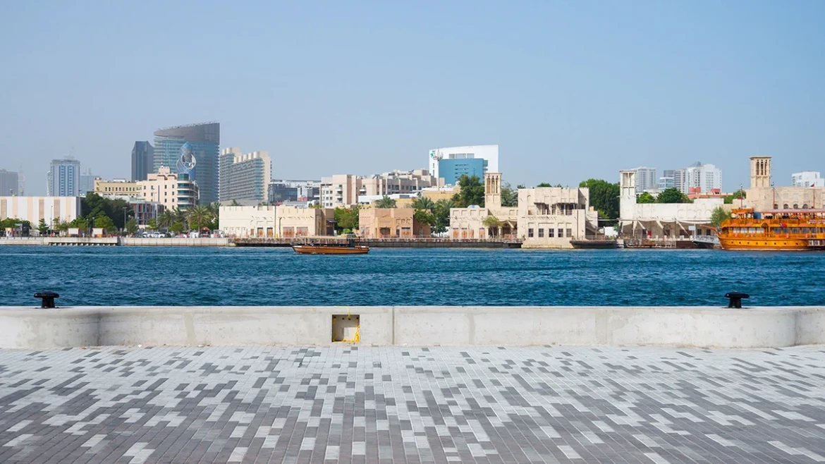 Dubai Creek wharf on the Deira side1 Dubai Creek wharf on the Deira side