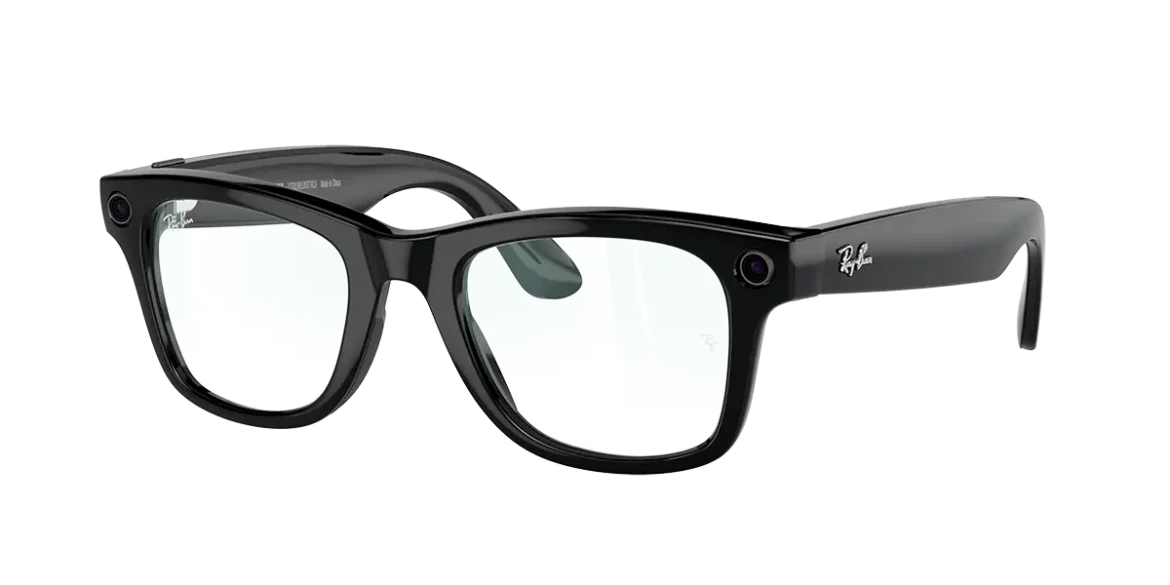 RW4006 RBM Wayfarer Clear Black AED 1330 (1) Ray-Ban Meta smart glasses