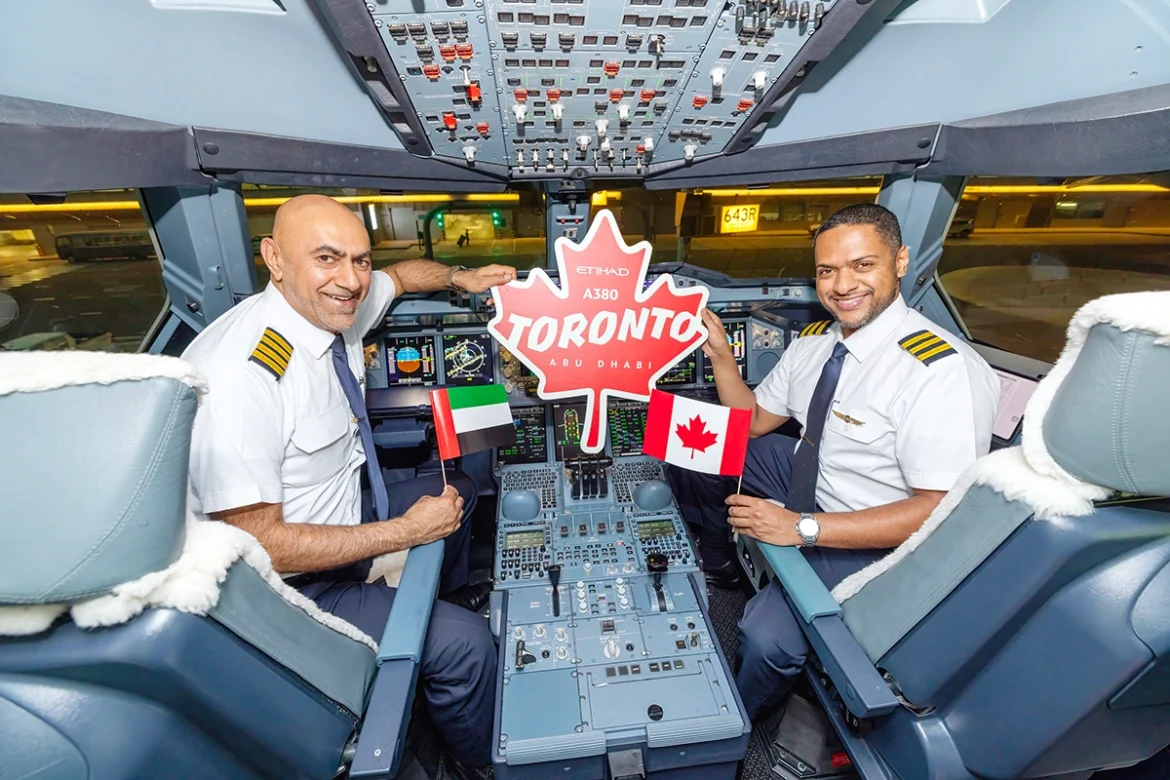 Airbus A380 Etihad touches down with daily A380 flights to Toronto