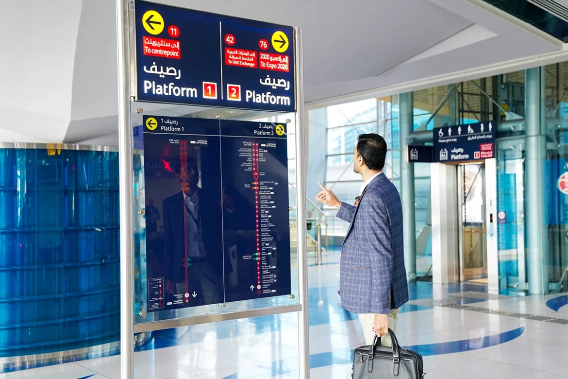 Dubai Metro stations get upgraded wayfinding signs