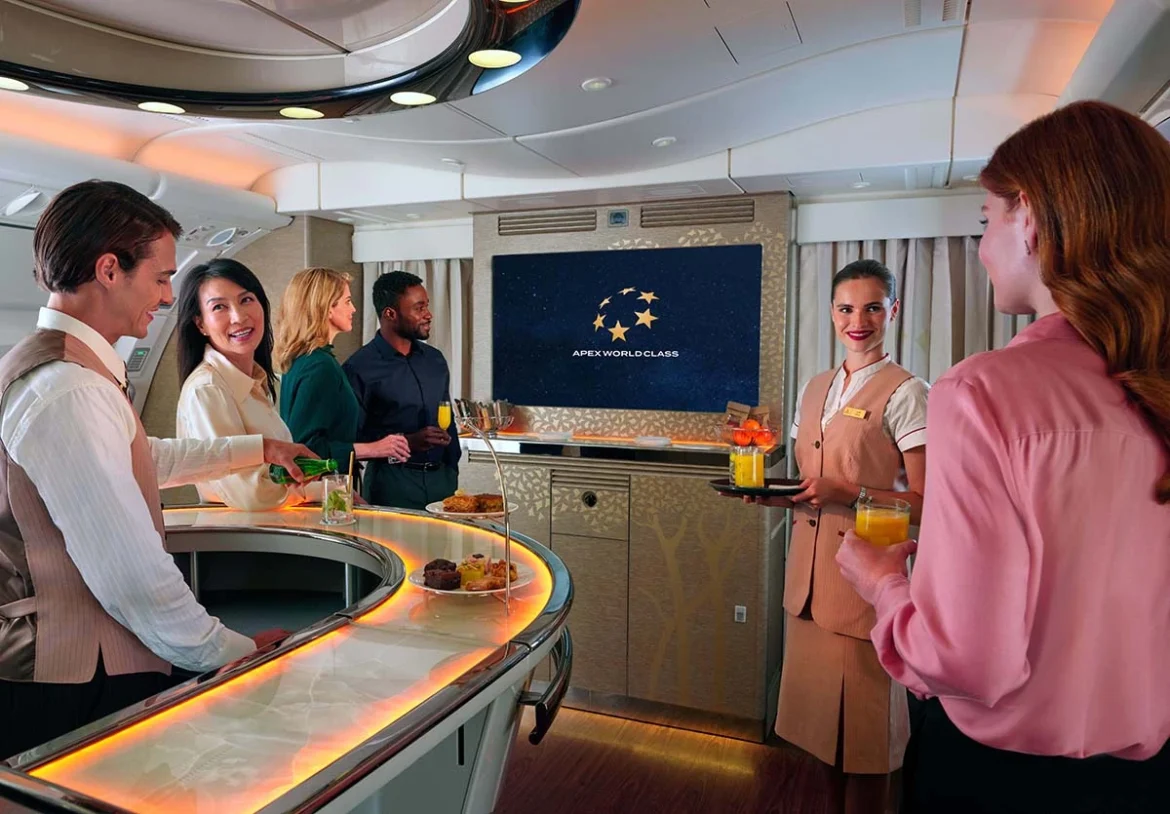 Emirates inglight service Emirates bags two major APEX awards for inflight entertainment and service