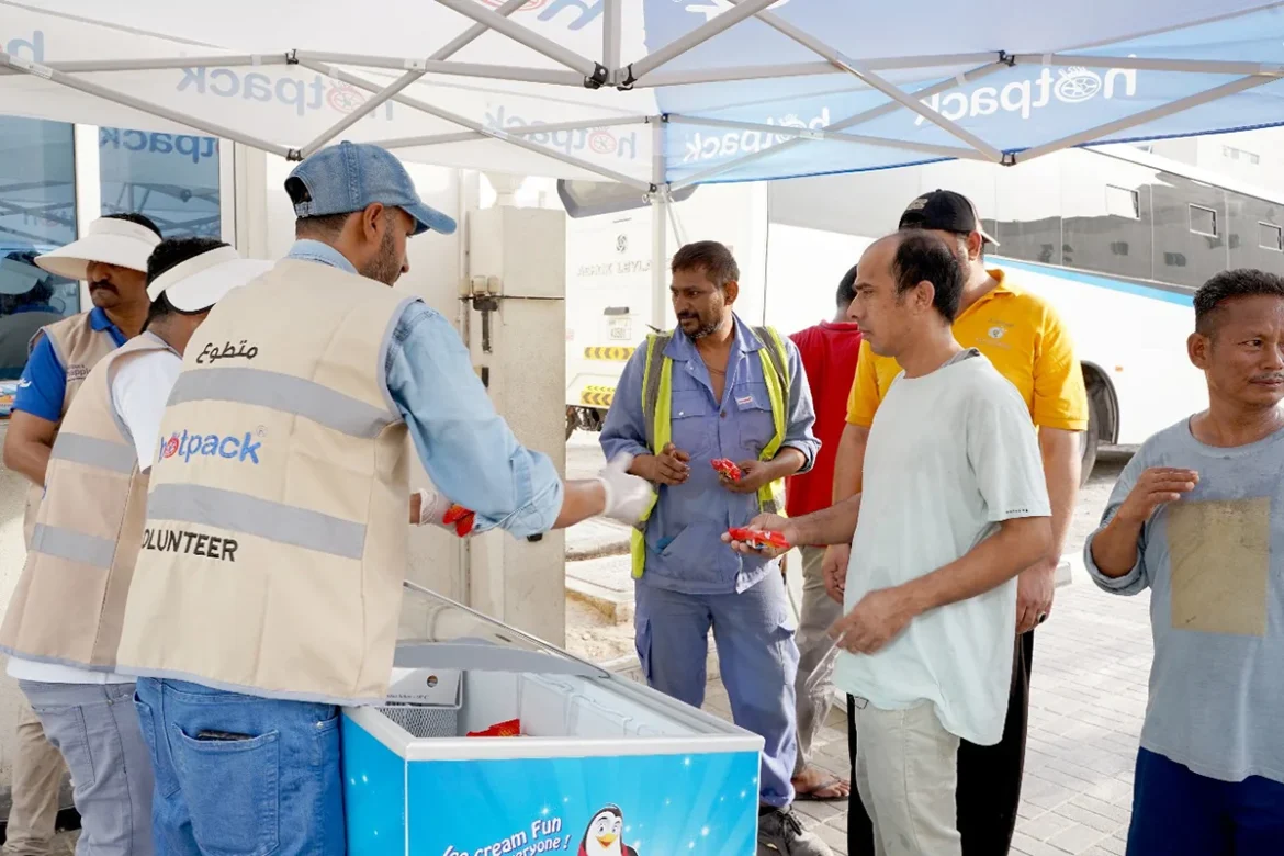 Free ice cream in sharjah 5,000 UAE workers get free ice cream in Hotpack-Igloo initiative