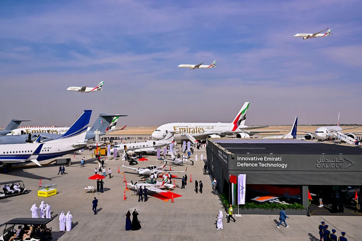 A350 joins Emirates fleet flypast at Dubai Airshow 2025