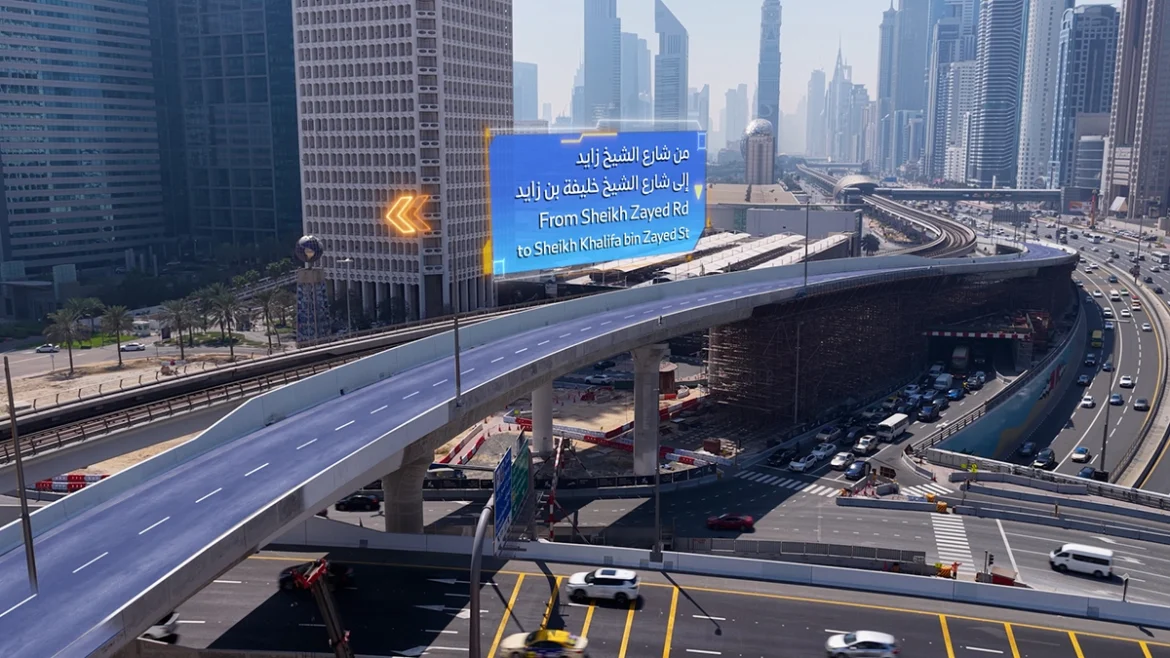 Dubai World Trade Centre Roundabout upgraded with new bridge