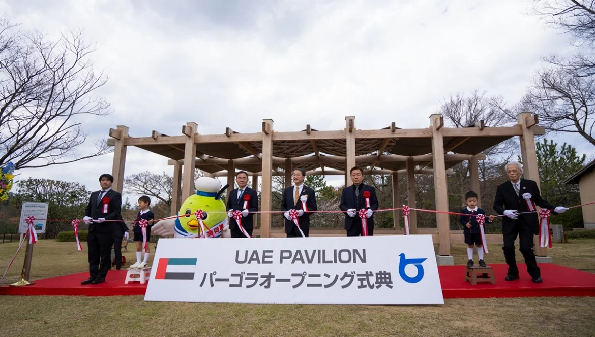 UAE pavilion pergola finds new home in Tottori