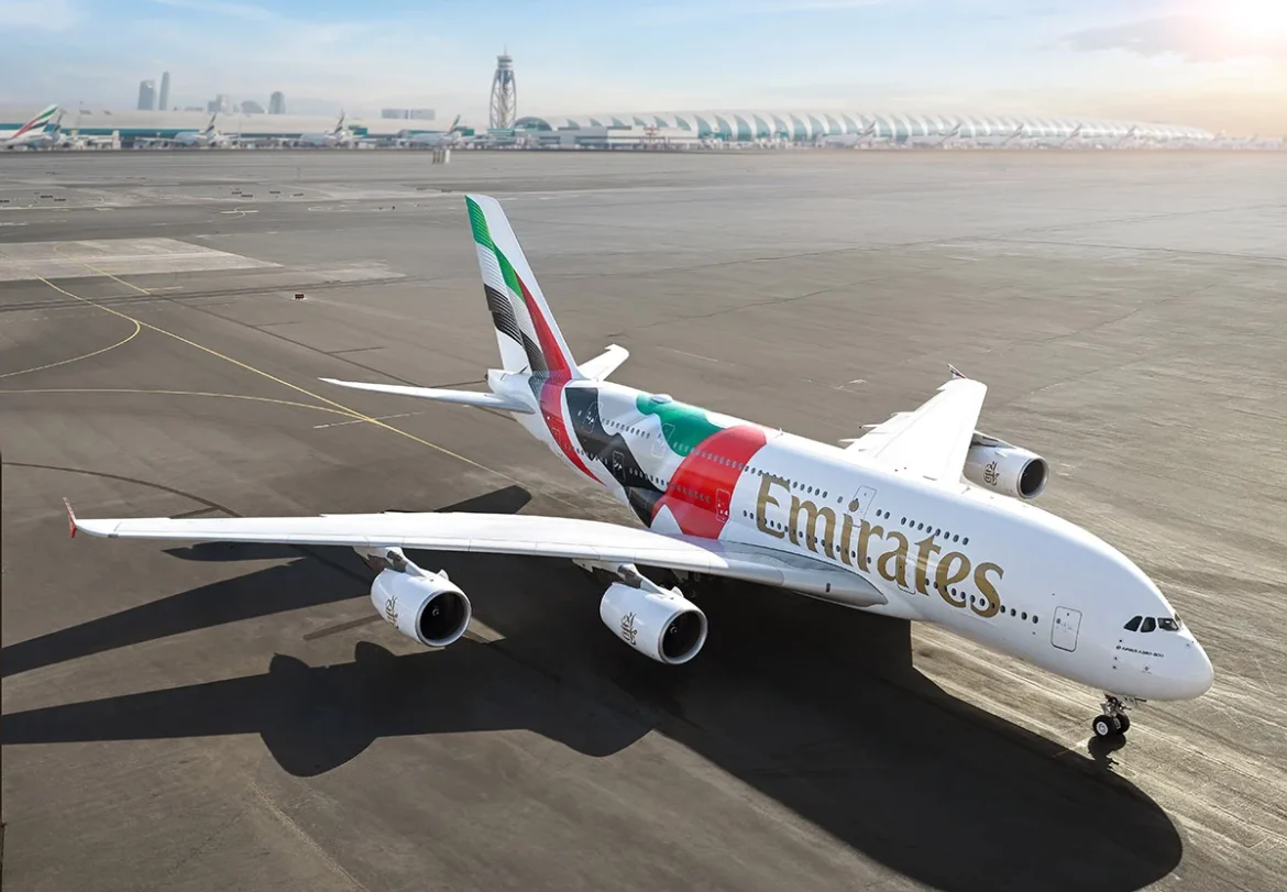 Emirates aircraft livery