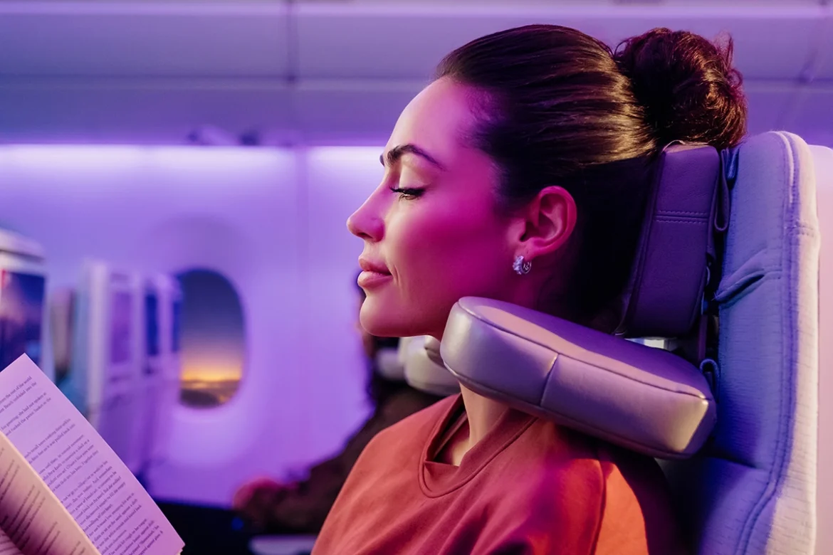 Emirates airline's U-Dream headrest