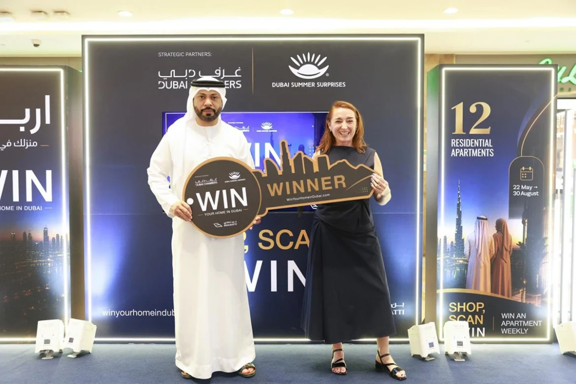 British expat Grace Agnew wins a Dubai apartment after a shopping trip at Dubai Festival City Mall.