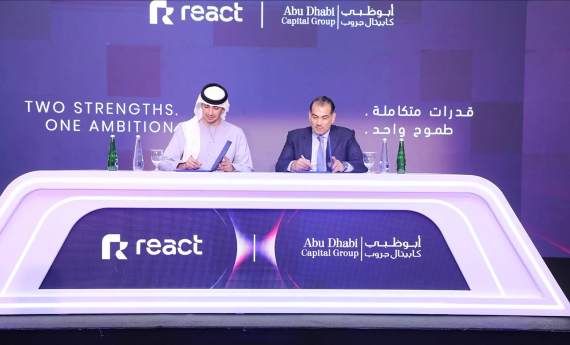 Abu Dhabi Capital Group partners with React Holding